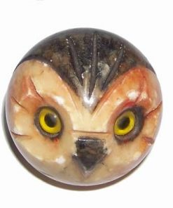Bufnita din onix sculptata manual