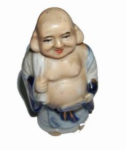 Buddha al bogatiei cu sacul in spate din portelan