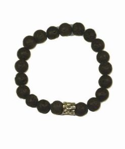 Bratara masculina din roca vulcanica