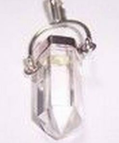 Pandantiv din cristal de stancaargintat