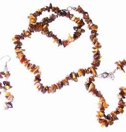 Set de accesorii din ochi de tigru