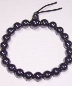 Bratara Mala din hematit - remediu Feng Shui, pe elastic