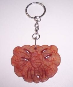 Breloc Feng Shui din jad cu fluture stilizat
