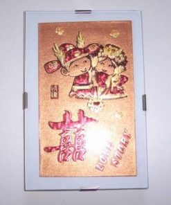 Tablou Feng Shui cu simbolul Dublei Fericiri