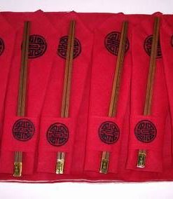 Set de 6 perechi de betisoare de lemn