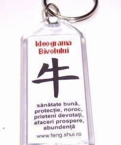 Breloc Feng Shui cu Simbolul Chinezesc al Bivolului