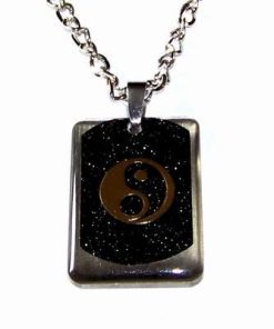 Talisman Feng Shui cu simbolul Yin-Yang - inox