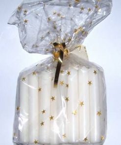 Set de 40 lumanari Feng Shui de culoare alba