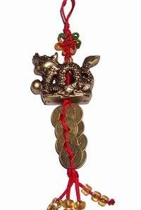 Canaf Feng Shui cu Dragonul imperial si 8 monede magice