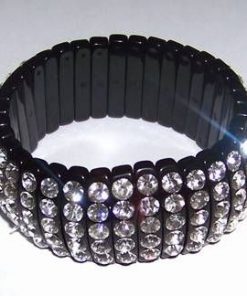 Bratara Trendy din material sintetic cu strasuri