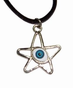 Pentagrama magica cu Ochiul lui Horus, din metal nobil