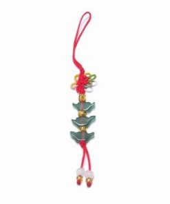 Canaf Feng Shui cu 3 pepite si nod mistic colorat