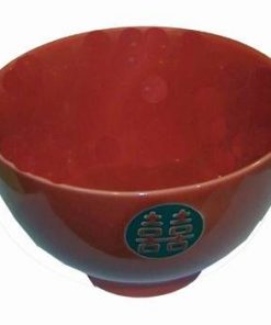 Bol Feng Shui din ceramica cu Simbolul Dublei Fericiri