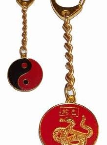 Breloc Feng Shui cu Yin-Yang si Sarpe