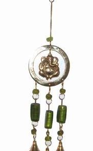 Clopotel Feng Shui din alama cu Ganesh ALBASTRU