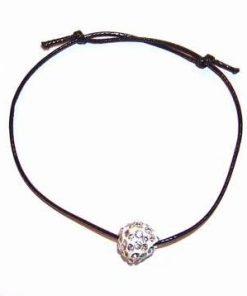 Bratara Shambala cu sfera gri - protectia la drumuri
