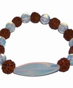 Bratara Dzi cu Rudraksha si opal