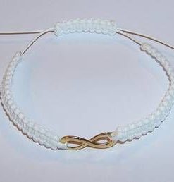 Bratara Feng Shui reglabila, cu cifra 8 placata - unisex