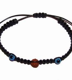 Bratara unisex cu Rudraksha si Ochiul lui Horus
