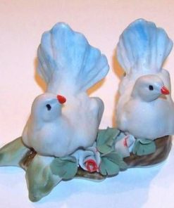 Pasarile fericirii din ceramica, pictate manual