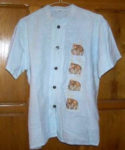 Bluza din bumbac, cu 4 elefanti