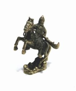 Generalul Kwan Kung cu sabie, pe cal - ministatueta