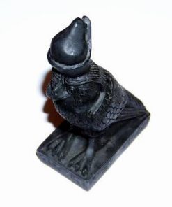 Vultur stilizat din ceramica neagra