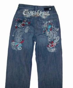 Blugi - jeans brodati - model vintage