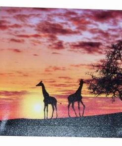 Tablou Feng Shui cu pereche de girafe