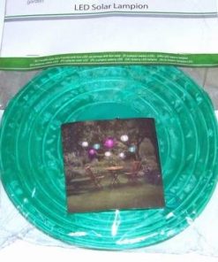 Lampadar Feng Shui cu celula solara si LED - verde