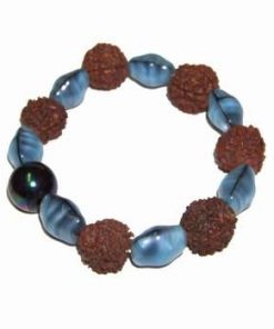 Bratara Feng Shui cu Rudraksha si cristale magice