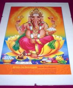 Tablou Feng Shui cu zeul Ganesh