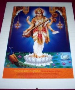 Tablou Feng Shui cu zeita Saraswati